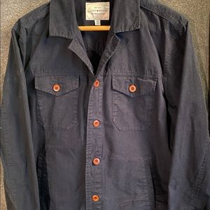 Lucky Brand blue shirt jacket